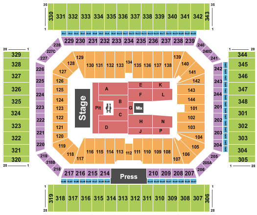 Alamodome My Chemical Romance Seating Chart